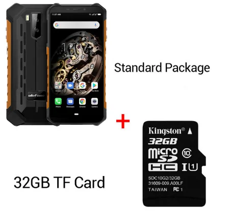 Ulefone Armor X5 ip68 прочный смартфон Android 9,0 ударопрочный телефон Superbattery сотовый телефон 3+ 32G разблокированный мобильный телефон - Цвет: Orange N 32GB Card