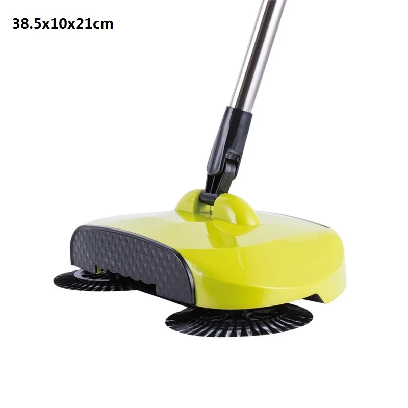 1PC Stainless Steel Sweeping Machine Push Magic Broom Handle Household Vacuum Cleaner Hand Sweeping Machine 38.5x10x21cm