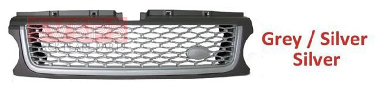 grey silver silver Высокое качество Передняя решетка ABS для Land Rover Sport для Range Rover 2010-2013 год SVSPS части для автобиографии - Цвет: grey silver silver