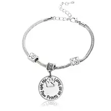 12 шт вы левой лапы печать на моем сердце собачья лапа браслеты с подвесками любовь бисера браслет из цепочек женщин мужчин Pet ювелирные украшения для влюбленных подарки Горячая