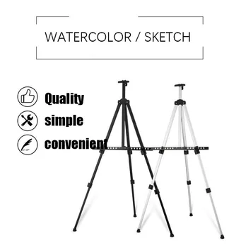 

Portable Adjustable Metal Painting Easel Foldable Travel Easel Sketch Drawing For Artist Art Supplies Multi-Function Gifts