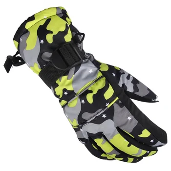 

Kids Ski Snowboard Gloves Waterproof Anti-slip Warm Fleece Motorcycle Snowmobile Riding Gloves