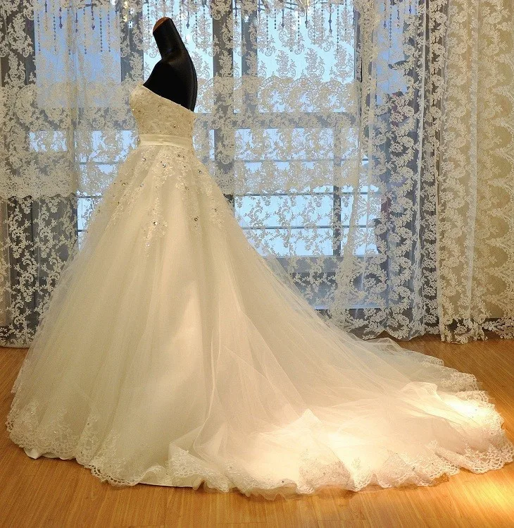 Vestido de noiva renda элегантная Кружевная аппликация из бисера бандаж длина до пола Милое Свадебное платье Мать невесты платья