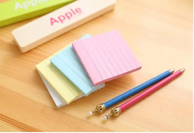 Простая крафт бумага горизонтальная линия маленькая записная книжка квадратная