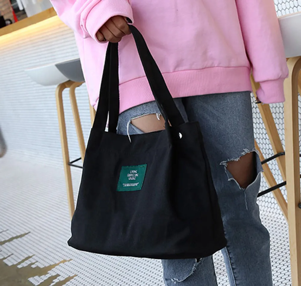 Женская Ретро-сумка из парусины с надписью для девочек, сумки через плечо для женщин, модные повседневные сумки на плечо#35