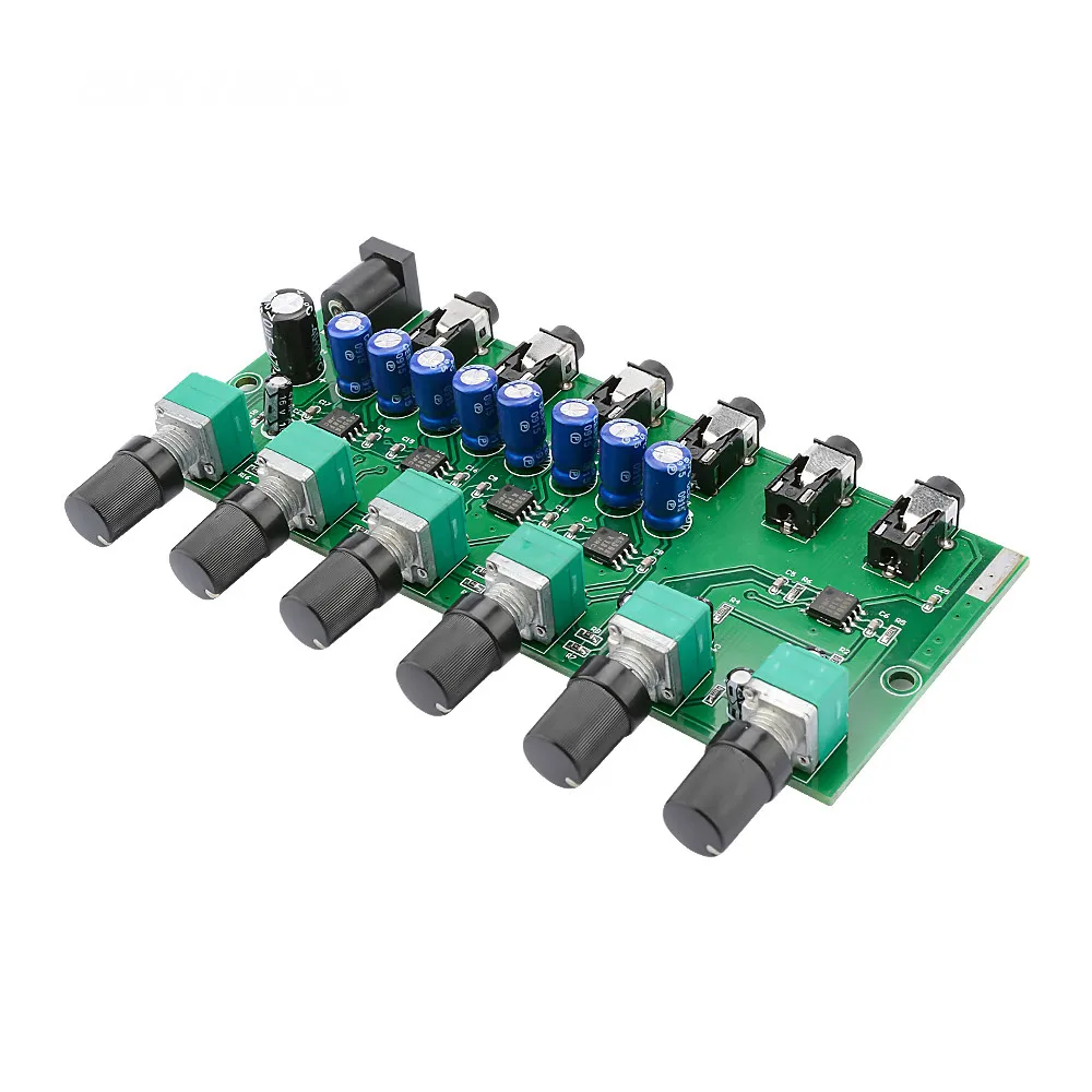 AIYIMA Stereo headphone Mixer Distributor for headphone External Power AMP Volume independent control DC5 19V 2 inputs 4 outputs
