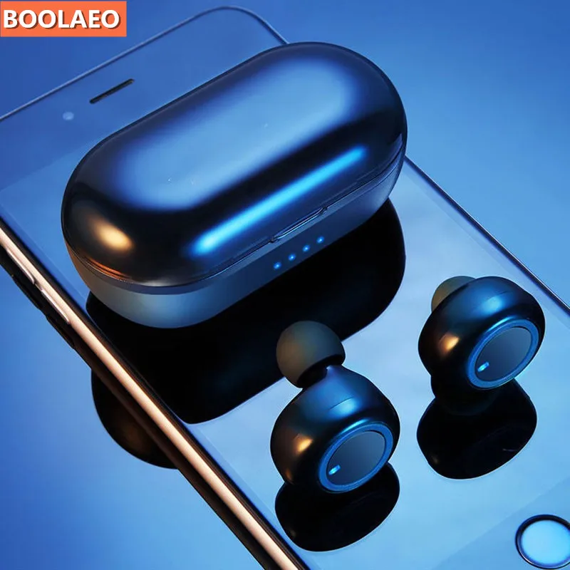 TWS 2 Bluetooth V5.0 наушники 3D стерео спортивные отпечатков пальцев сенсорные BT