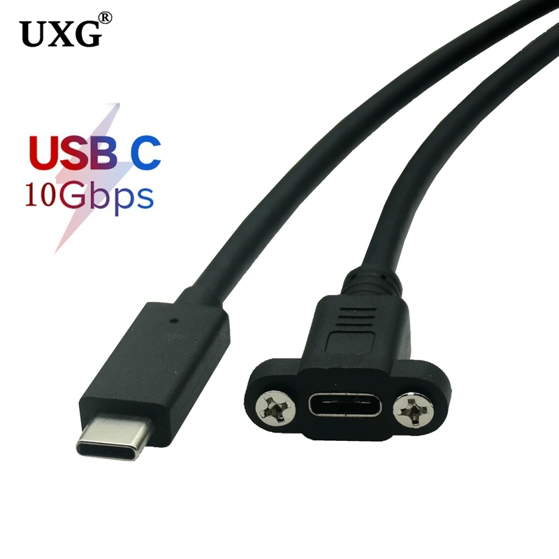Cavo di prolunga USB C maschio-femmina, cavo USB 3.1 tipo C da 400 M/s HD 4K per trasmissione dati(0,25 m