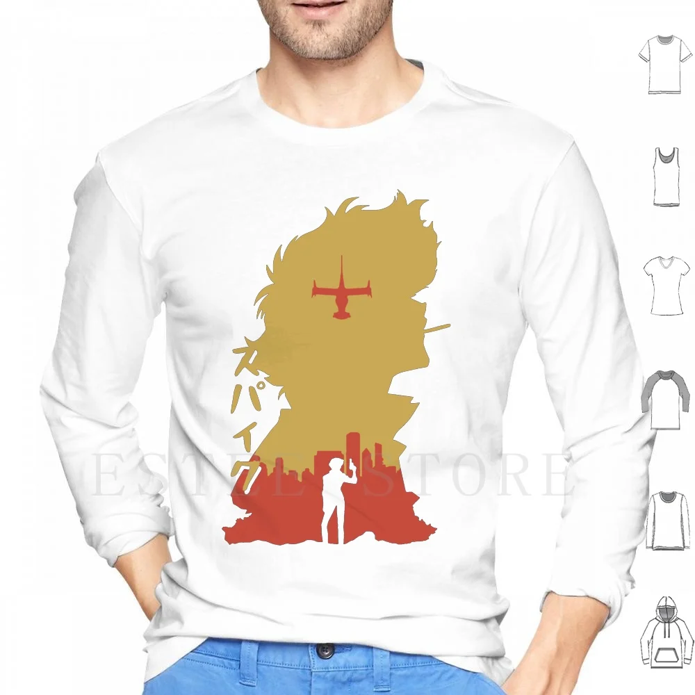 Cowboy Bebop Retro Vintage Felpa Con Cappuccio Manica Lunga Cowboy Bebop Anime Bebop Cowboy Manga Space Spike Spike Cowboy Cacciatore Di Taglie