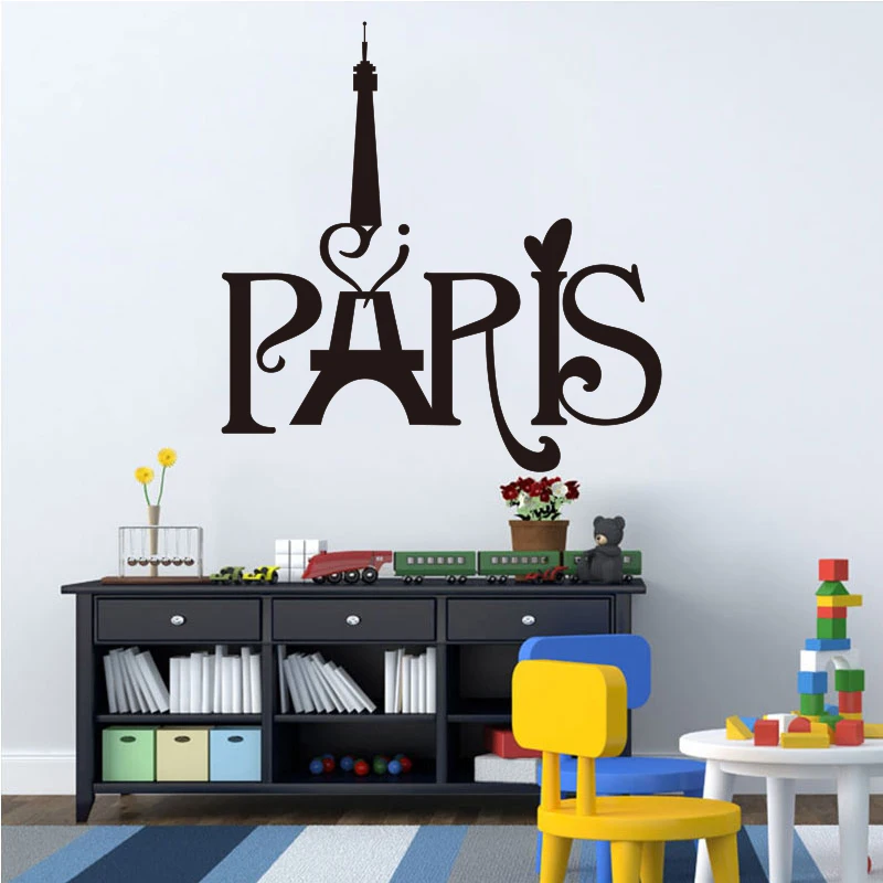 Sticker Tower Paris Love Vinyl Wall Sticker Art Wallpaper Children Kids
