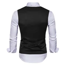 AliExpress мужской деловой жилет, Костюм Джентльмена большого размера жилет без рукавов отправить галстук