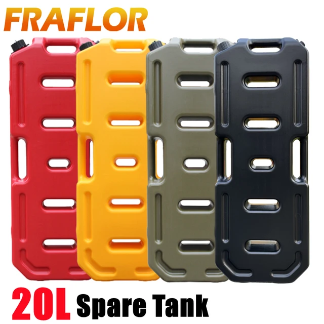 20l Litres Jerry Can Red Plastic Petrol Fuel Tanks 5gal Oil Gas