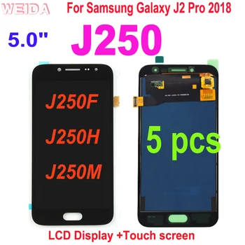 

5pcs LCD For Samsung Galaxy J2 Pro 2018 J250 J250F J250H J250M 5.0" LCD Display Touch screen digitizer Assembly For J250 LCD