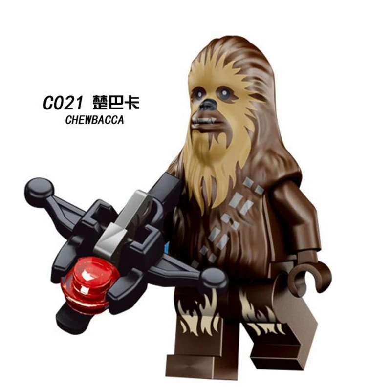 Фигурки Звездные войны йода Дарт Вейдер люк Лея Хан Solo Rey Finn Obi-Wan C-3PO Trooper Звездные войны строительные блоки экшн-фигурка игрушки - Цвет: Армейский зеленый