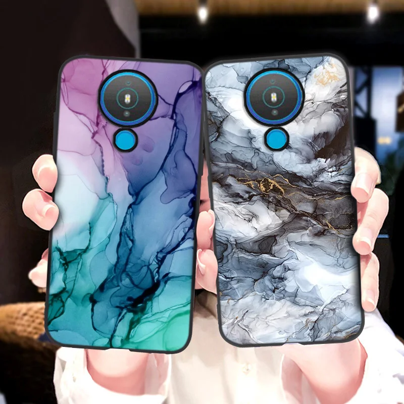 Soft Marble Phone Case For Nokia 1.4 8.3 5G Cases For Nokia 7.3 7.1 Plus 5.4 2.4 3.4 3.2 9 1.3 5.1 2.1 Silicone Protective Cover
