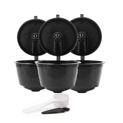 Eco-Friendly Refillable Coffee Capsule (3 Black Capsules)
