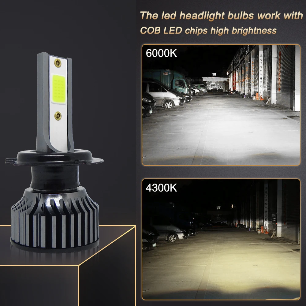 H1 H7 LED H4 12000LM HB3 HB4 Led H11 H8 9006 9005 Car Headlight Bulb Diode Fog Lamps 2pcs for Auto 6000K 8000K 3000K 12V 24V led car lights,led lights,led bulbs,led headlights,led car headlights,car headlamps