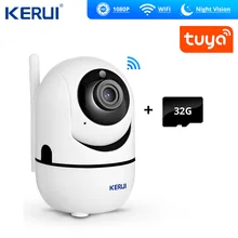 KERUI Tuya App HD 1080P мини-камера для помещений, беспроводная домашняя камера безопасности, WiFi ip-камера наблюдения, камера ночного видения, CCTV камера