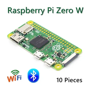 

10 Pieces Raspberry Pi Zero W/Zero WH Board 1GHz CPU 512MB RAM with WIFI & Bluetooth PI0 RPI 0 W