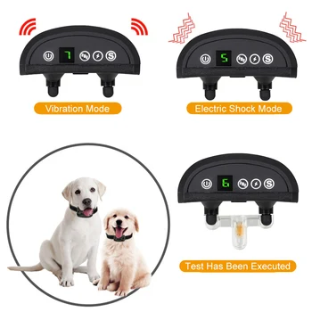 

New Dog Training Collar Dog Shock Collar Vibration Shock Sensitivity Adjustment 0-7 Shock Levels Dog Trainer