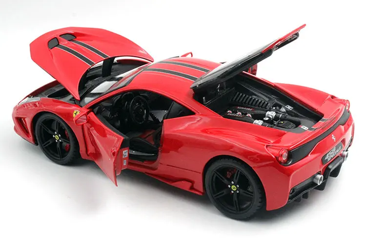 JZ) Bburago 1/18 1:18 Ferrari 458 специальный спортивный гоночный автомобиль Транспортное средство литье под давлением дисплей Модель игрушки на день рождения для детей мальчиков и девочек