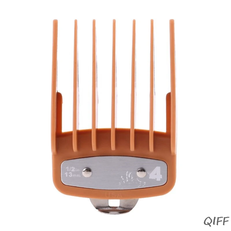 1PC/2PCS Professional Cutting Guide Comb Hair Clipper Limit Comb with Metal Clip - Color: C2