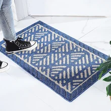 Almohadilla de pie para puerta, alfombrilla rectangular Irregular para cocina y baño, antideslizante, gruesa, absorción de agua, de gran calidad, estilo moderno y Simple