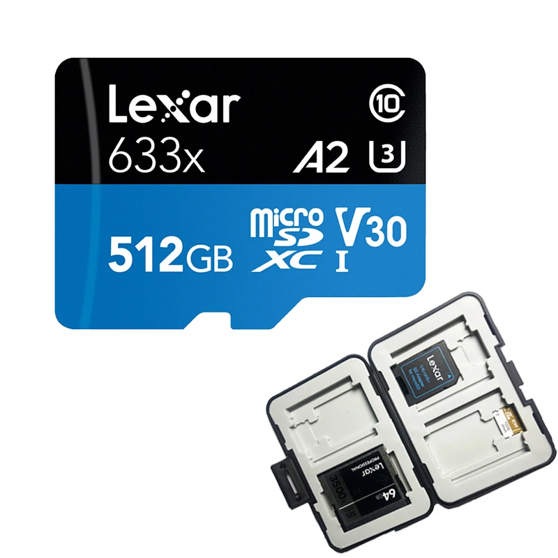 Lexar 633X новый оригинальный 95 МБ/с. Micro SD карта памяти 512 ГБ 128 256 устройство для чтения