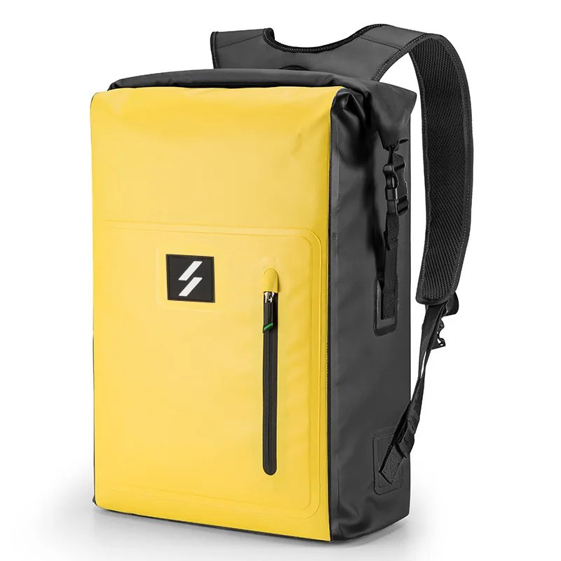 ROCKBROS Waterproof Sport Bag 25L Beach Bag Swimming PVC Travel  Bag Sandproof Roll Top Backpack Men Bicycle Dirtproof Dry Bag