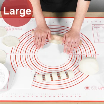 

Non-slip Silicone Pastry Mat Large Silicone Baking Mat Sheet Pizza Dough Rolling Mats Fondant Pie Crust Mat Liners Counter Tools