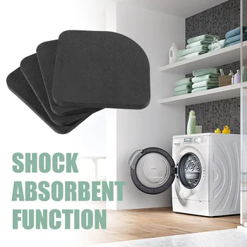 

4pcs Multifunctional Refrigerator Anti-vibration Pad Mat Non-slip Mats Set Bathroom Accessories For Washing Machine Shock Pads