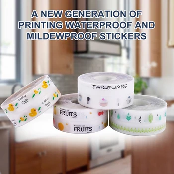 

3.2mx3.8cm Bathroom Shower Sink Bath Sealing Strip Tape Transparent Self Adhesive Wall Stickers Waterproof Sticker For Kitchen