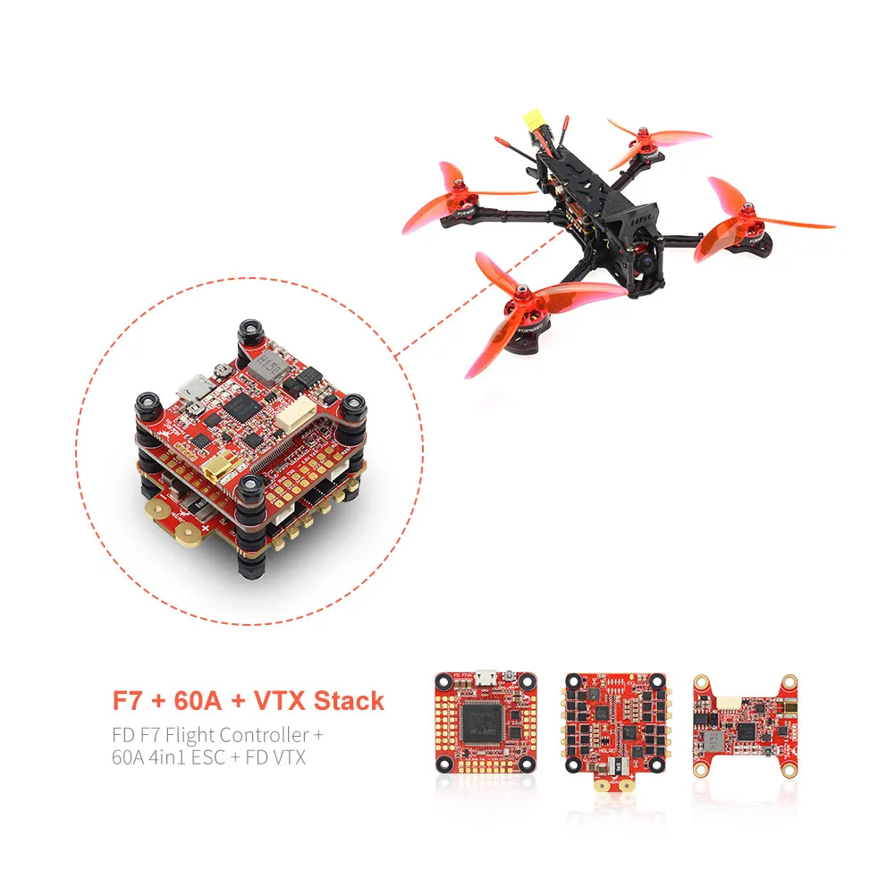 HGLRC Sector5 V2 FPV гоночный Дрон F7 Fc 60A 4в1 ESC 2306 двигатель 6S Летающая машина игрушки для детей# ES