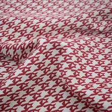 Красная Ласточка парча жаккардовая ткань для атласного платья пальто Базен riche getzner tissu tissus au метр telas por metro tela