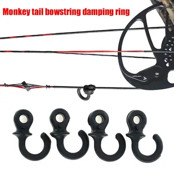 

Bow String Stabilizer Soft Black Rubber DIY Bowstring Cat Whisker Arrow Archery Field Bow String Silencer Outdoor Sports