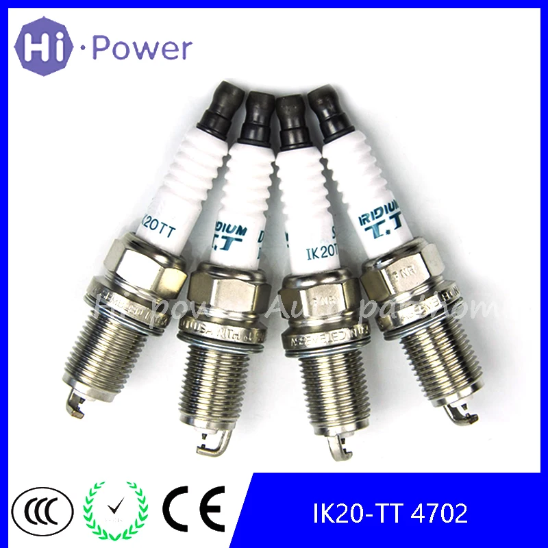 4 шт. IK20 TT 4702 двойной Iridium Power Свеча зажигания для Audi Защитные чехлы сидений сшитые