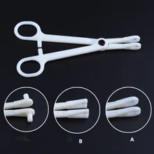 1 шт. профессиональный пластиковый одноразовый пирсинг для тела плоскогубцы круглый открытый зажим для тела ухо губы для пупка или носа язык пирсинг инструмент