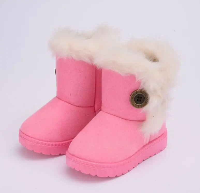 children's sandals Warm Kids Snow Boots For Children New Toddler Winter Princess Child Shoes Non-slip Flat Round Toe Girls Baby Lovely Boots extra wide children's shoes Children's Shoes