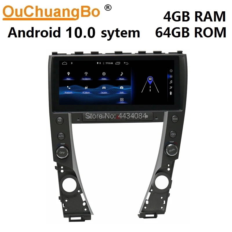 Автомобильный стереомагнитофон Ouchuangbo магнитола с gps для Lexus ES ES240 ES350 2006-2012