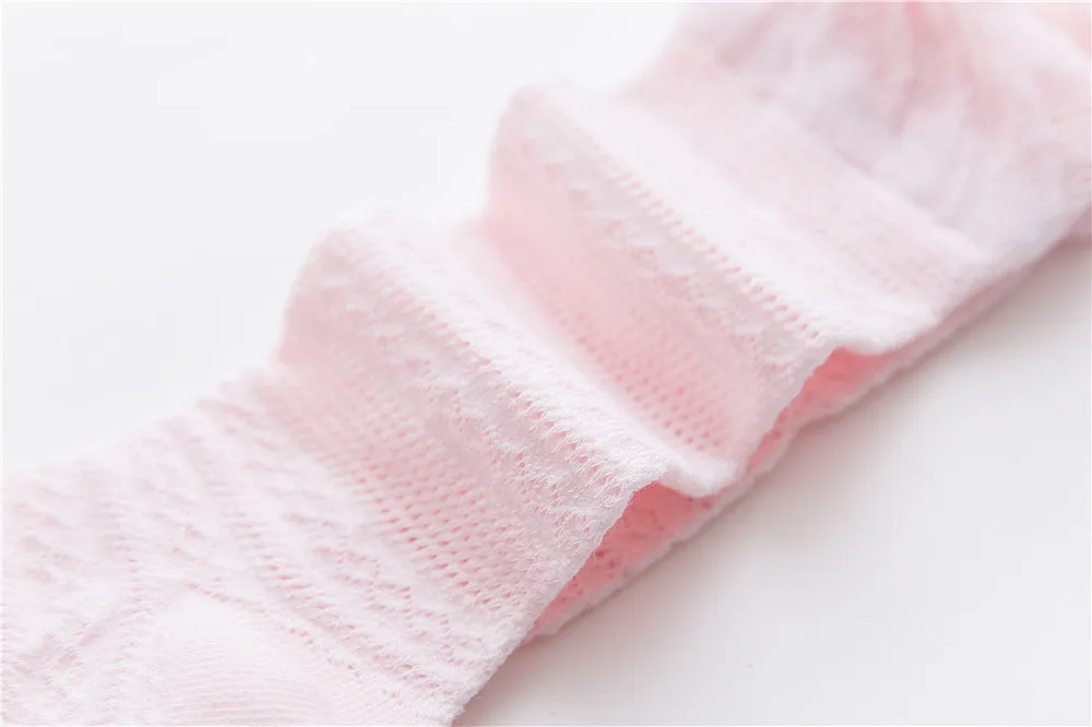 Детские летние хлопковые тонкие носки для кондиционирования воздуха цветные сетчатые носки для новорожденных мальчиков и девочек, противомоскитные носки для малышей