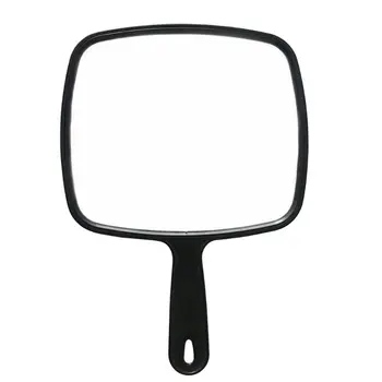 

Portable Professional Salon Barbers Hairdressers Handheld Mirror With Anti-Slip Handle for Makeup Bathroom Car Rear View Tool