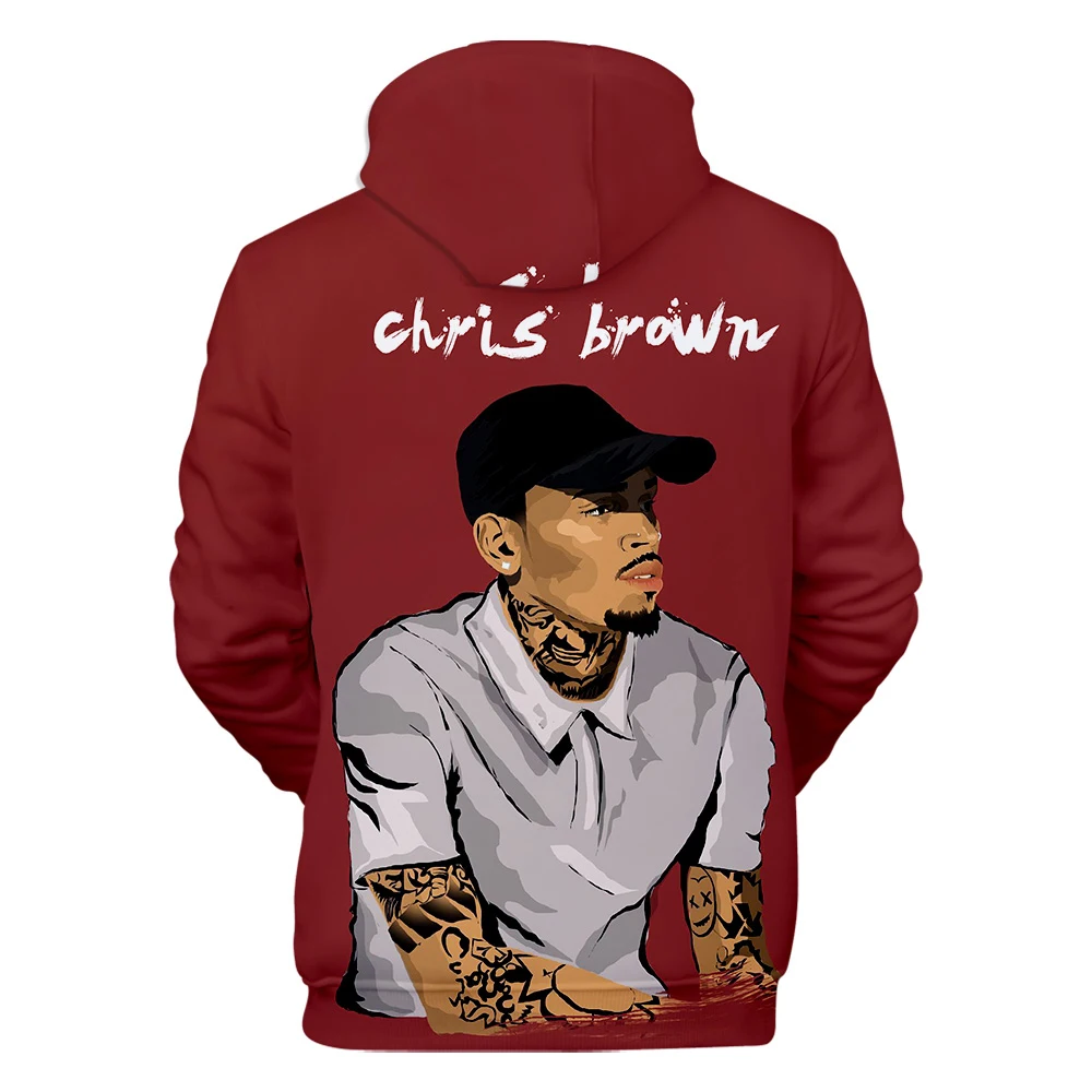 chris коричневые толстовки с 3D принтом Толстовка chris коричневый модные популярные мужские/женские повседневные осенне-зимние загрязнители хип-хоп топы