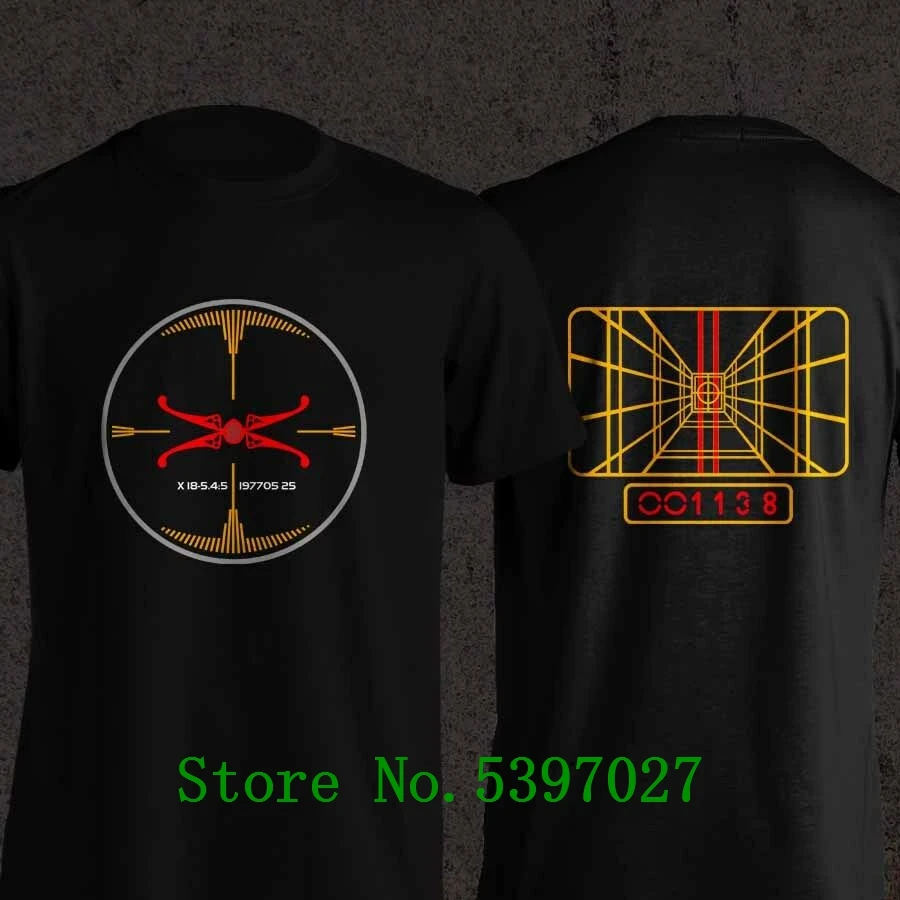 

Stay On Double Target Inspired Wars Pilot The Death Star Jedi Black Men T-Shirt 2020 fashion Solid Color Men Tee Shirt