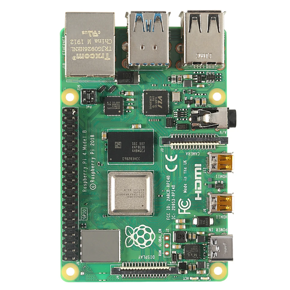  Newest Raspberry Pi 4 Model B 1gb 2gb 4gb Ram Bcm2711 Quad Core Cortex-a72 Arm V8 1.5ghz Support 2.
