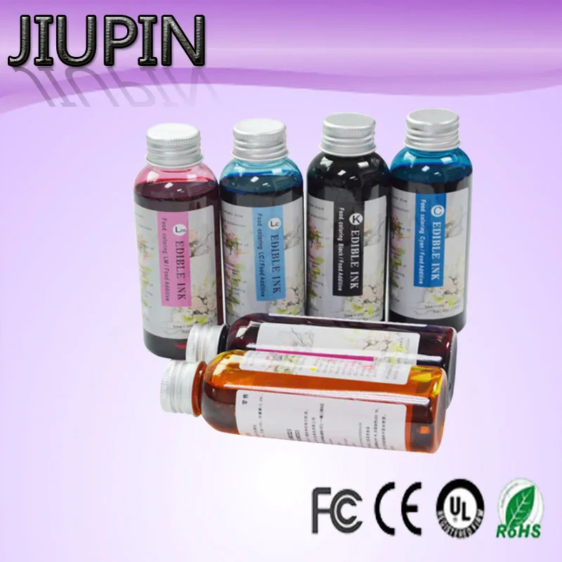 JIUPIN съедобные чернила для принтера Epson съедобный пигмент шесть цветов чернил