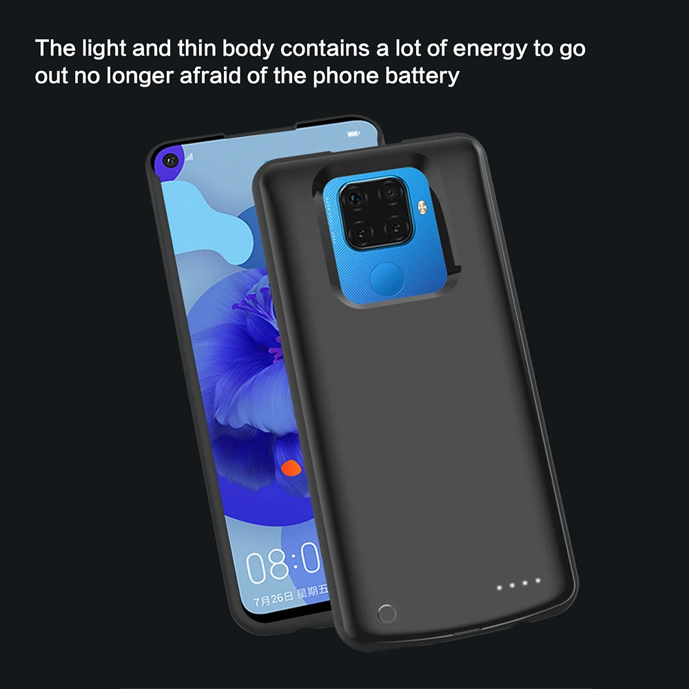 For Huawei Nova 5i Pro 5500mAh Battery Charger Case Extended Battery Backup Power Protective Cover Back Case Coque Fundas