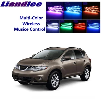 

LiandLee For NissanMurano Murano Z51 MK2 2007~2014 Car Interior UnderDash FootWell Seat Accent Music Rhythm Ambient Light
