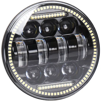 

Motorcycle 5.75 Inch LED Headlight 66W H/L Beam Front Driving Headlamp DRL Angel Eye LED Headlight