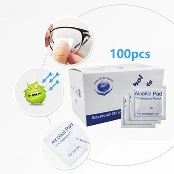 

30/100pcs Glass Cleaning Cloth Wet Paper Alcohol Pad Lens Cleaner Tissue Wipe Polishing Sunglasses Reading Glasses Dropshipping