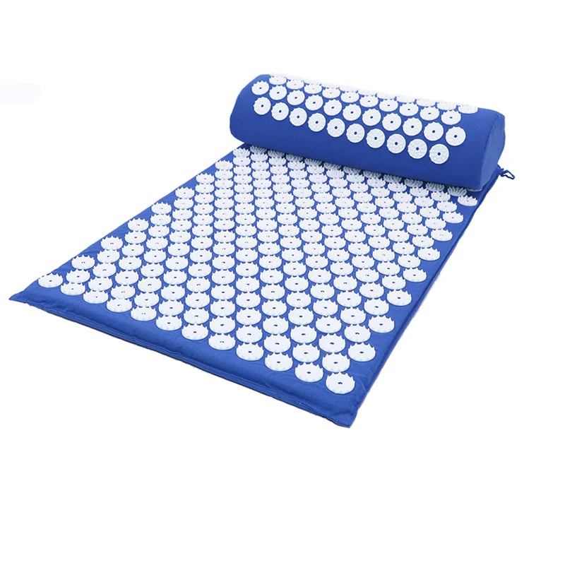 Yoga Mat Massager Cushion Acupressure Acupressure Relieve Stress Back Body Pain Spike Mat Acupuncture Massage Mat with Pillow